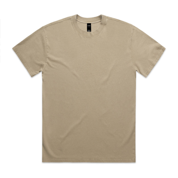 AS Colour Heavy Faded Tee 5082 in Faded Khaki