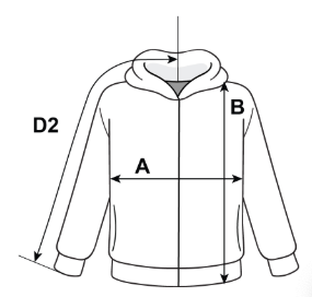 AA Fleece Hoodie Size Guide