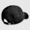 aa-washed-baseball-cap-back American Apparel Washed Baseball Cap in Black from Back