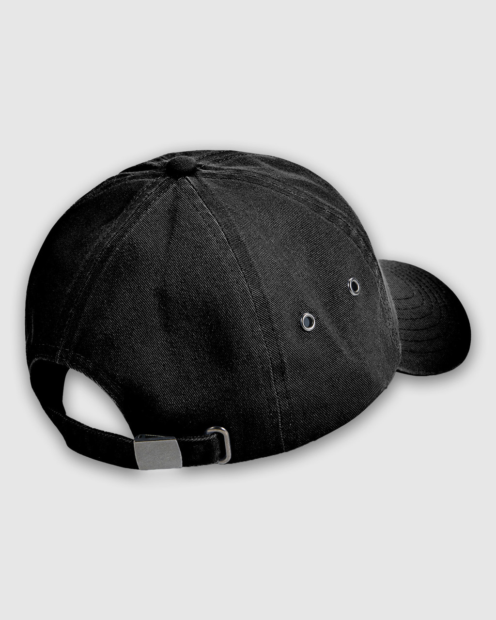 aa-washed-baseball-cap-back American Apparel Washed Baseball Cap in Black from Back