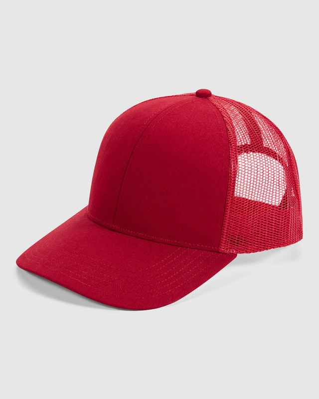 americal-apparel-structure-trucker-cap-red American Apparel Structured Trucker Cap in Red
