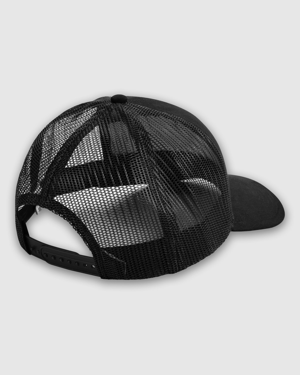 americal-apparel-structured-trucker-cap-black-back American Apparel Structured Trucker Cap in Black from back