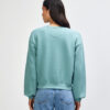 American Apparel Cropped Boxy Crewneck in Arctic from back