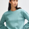 American Apparel Cropped Boxy Crewneck in Arctic neckline