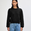 American Apparel Cropped Boxy Crewneck in Black