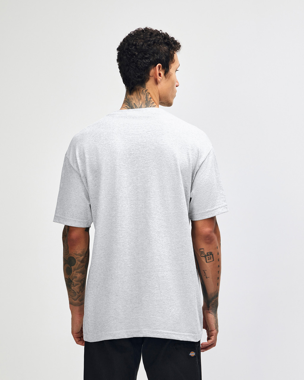 American Apparel Classic T-Shirt in Ash from back