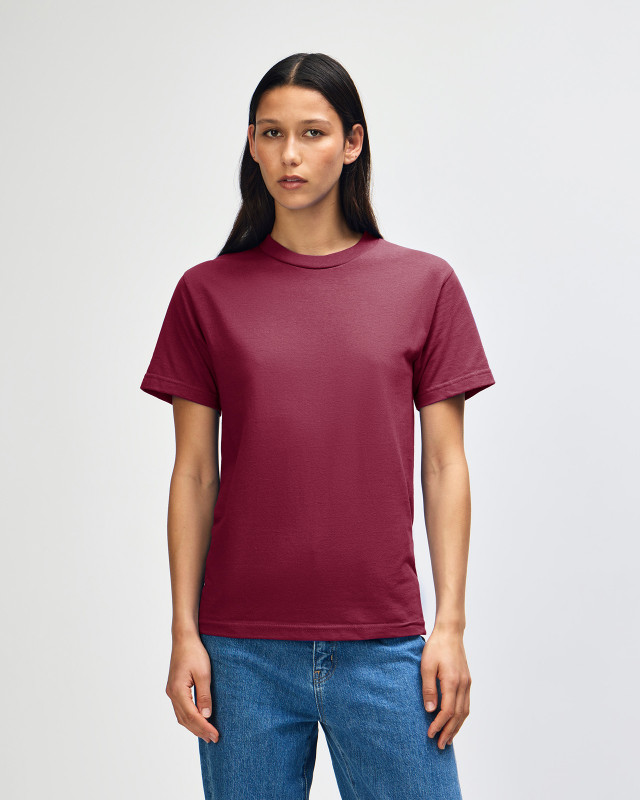 American Apparel Classic T-Shirt in burgandy