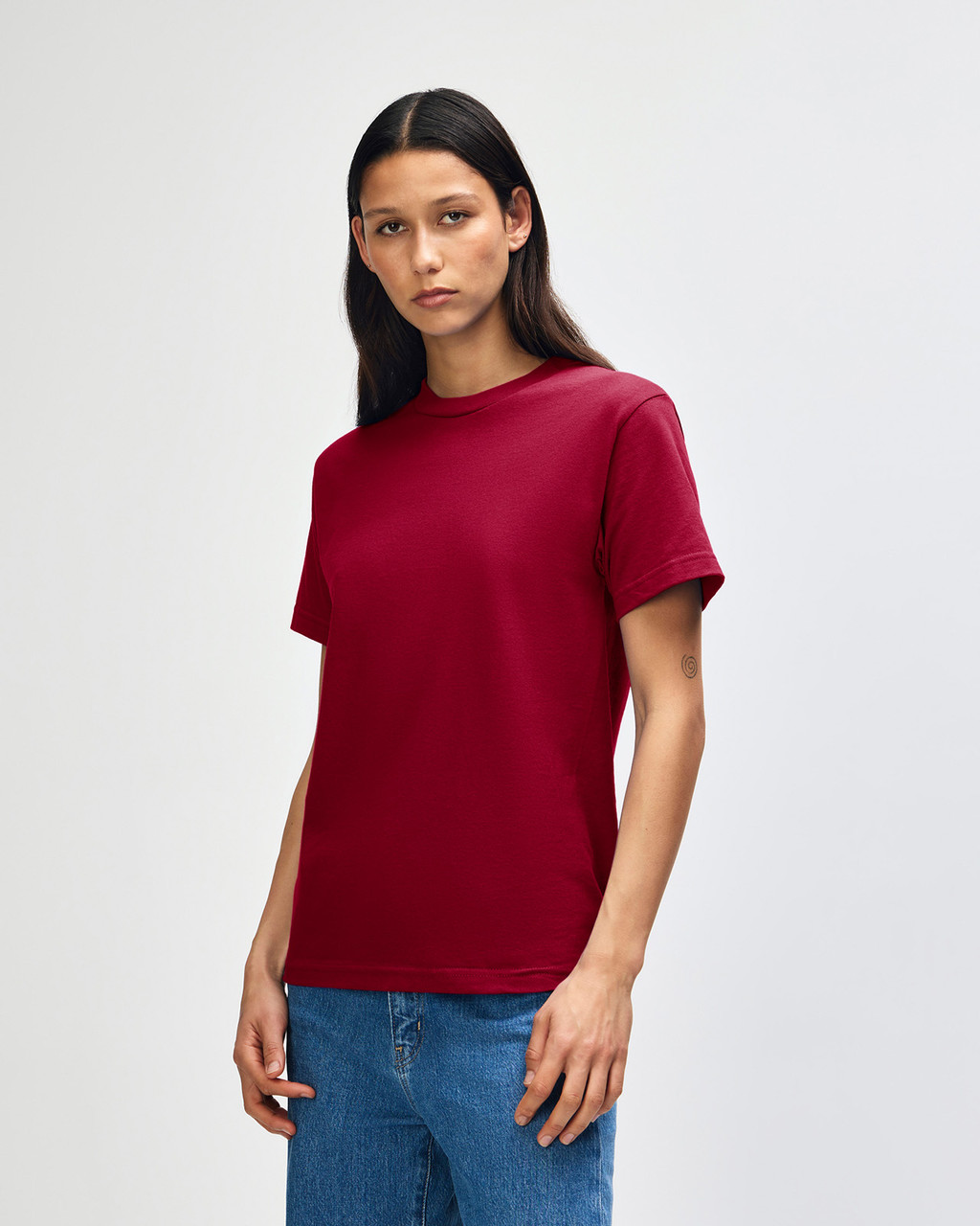 American Apparel Classic T-Shirt in cardinal red