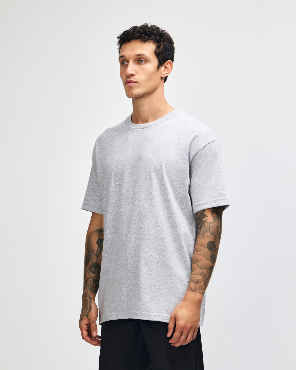 American Apparel Classic T-Shirt in heather grey