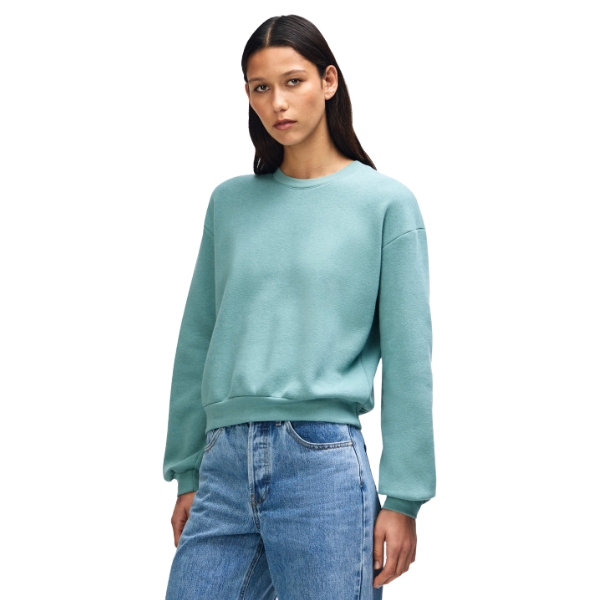 American Apparel Cropped Boxy Crewneck in Arctic
