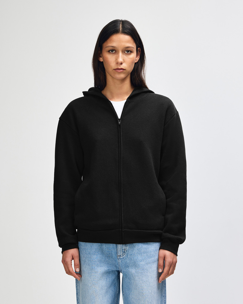 American Apparel Fleece Hoodie in Black