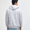 American Apparel Fleece Hoodie in Grey from back