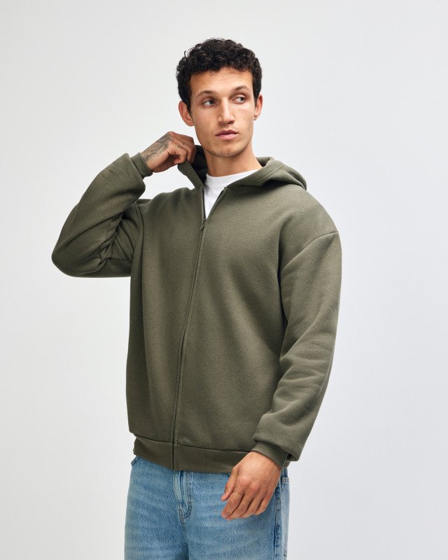 American Apparel Fleece Hoodie in Lieutenant