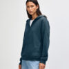 American Apparel Fleece Hoodie in Sea Blue
