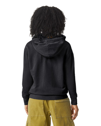 Comfort Colors Hoodie in Black from back