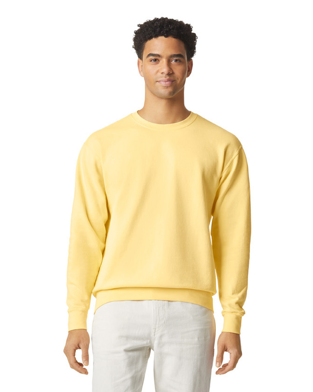 comfort-colors-lightweight-sweatshirt-butter Comfort Colors Lightweight Sweatshirt in butter
