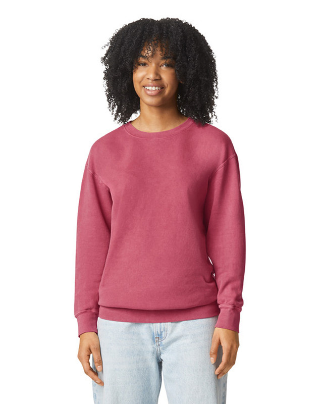 comfort-colors-lightweight-sweatshirt-crimson Comfort Colors Lightweight Sweatshirt in crimson