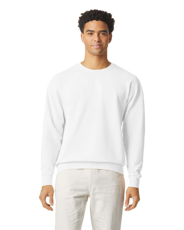 comfort-colors-lightweight-sweatshirt-white Comfort Colors Lightweight Sweatshirt in white