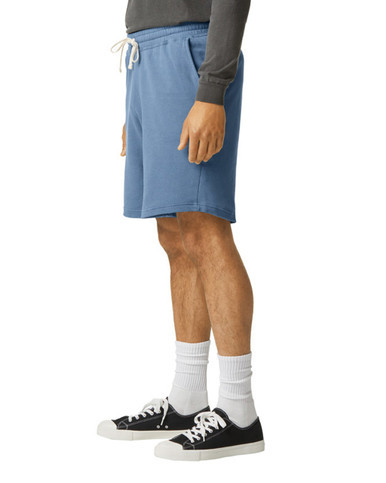 Comfort Colors Sweat Shorts Sea Blue Side