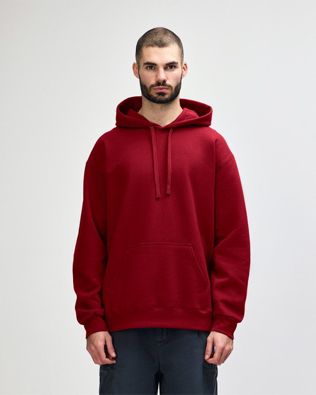 Gildan Hammer Hoodie in cherry red