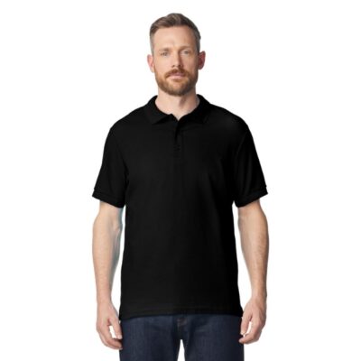 gildan-hammer-pique-polo-black-main | The Print Studio - Screen Printing & Embroidery Gildan Hammer Pique Polo in Black