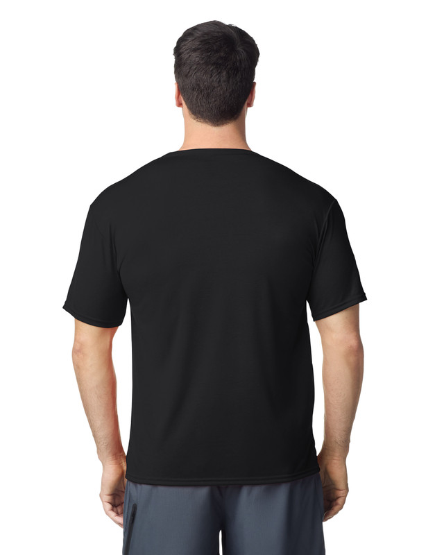 gildan-performance-tee-black-back Gildan Performance T-Shirt in Black from back