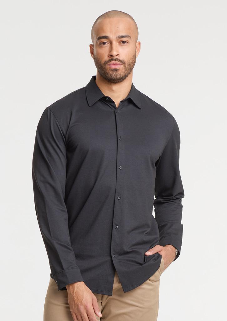 BS2619ML_Talent_Black_01 wecompresscom Venture Mens Long Sleeve Shirt