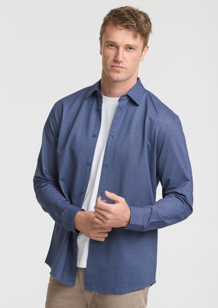BS2619ML_Talent_DenimBlue_03 wecompresscom Venture Mens Long Sleeve Shirt