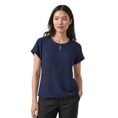 Evelyn Womens Short Sleeve Blouse