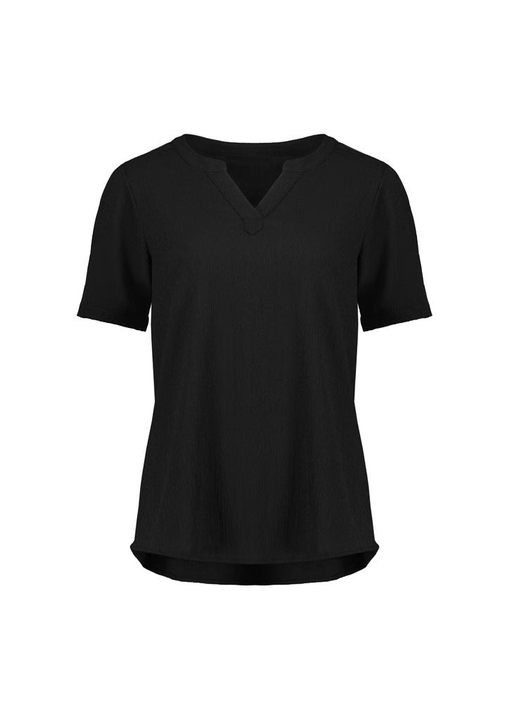 RU568LS_Product_Black_01 wecompresscom Ruché Womens Short Sleeve Shirt