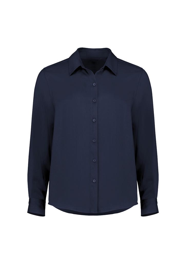RU570LL_Product_Navy_01 wecompresscom Evelyn Womens Long-sleeve Shirt