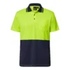 WSP201-NCC-0556 Work Craft Hi Vis Lightweight S/S Micromesh Polo with Pocket WSP208