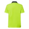 WSP201-NCC-0559 Work Craft Hi Vis Lightweight S/S Micromesh Polo with Pocket WSP208