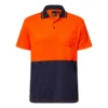 WSP201-NCC-0560 Work Craft Hi Vis Lightweight S/S Micromesh Polo with Pocket WSP208