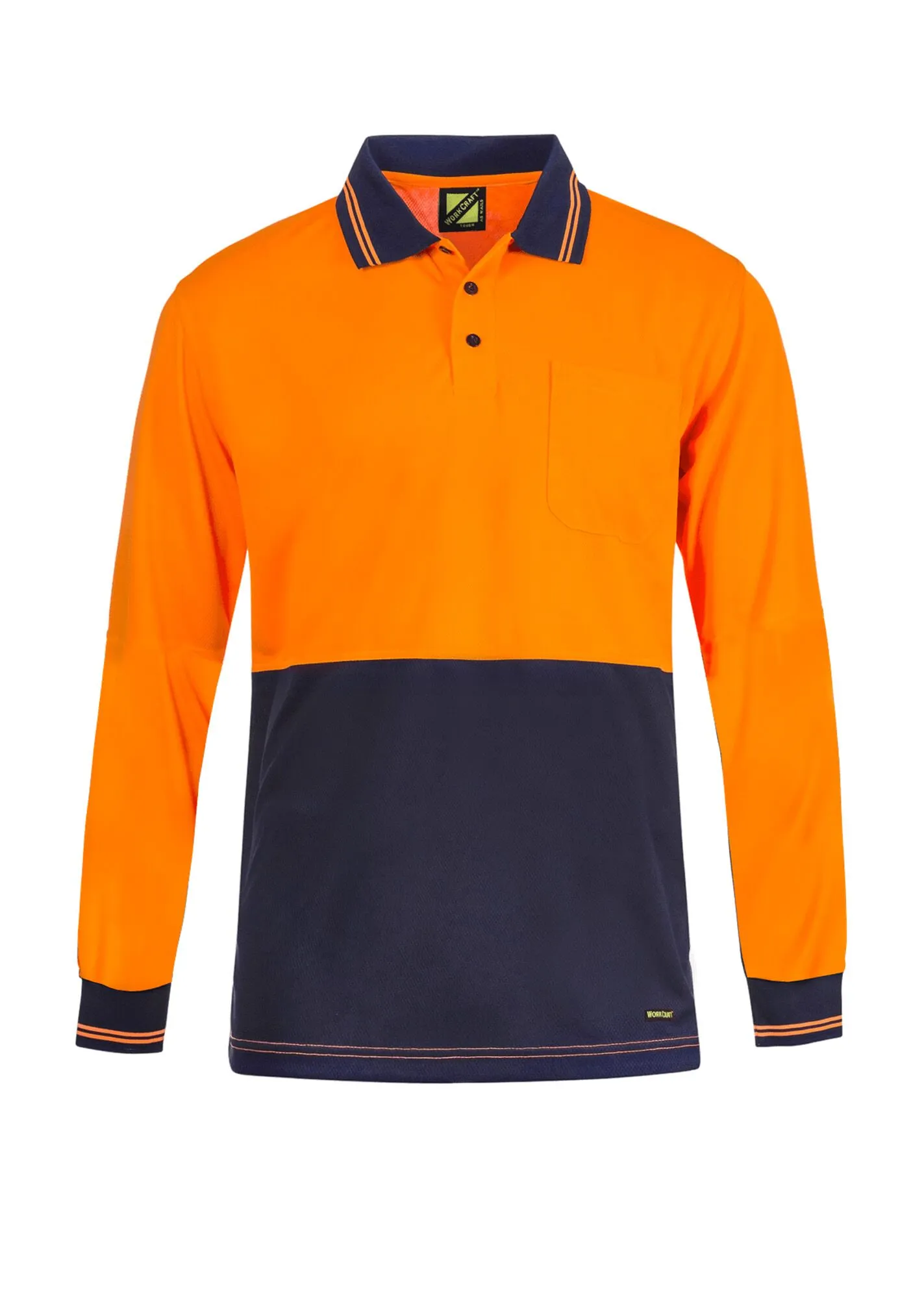 Hi Vis Lightweight Longsleeve Micromesh Polo with Pocket Hi Vis Lightweight Longsleeve Micromesh Polo with Pocket