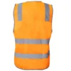 WV7001-BACK-1 Workcraft Unisex Hi Vis Reflective Vest