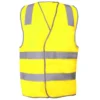 WV7001-yellow-front Workcraft Unisex Hi Vis Reflective Vest