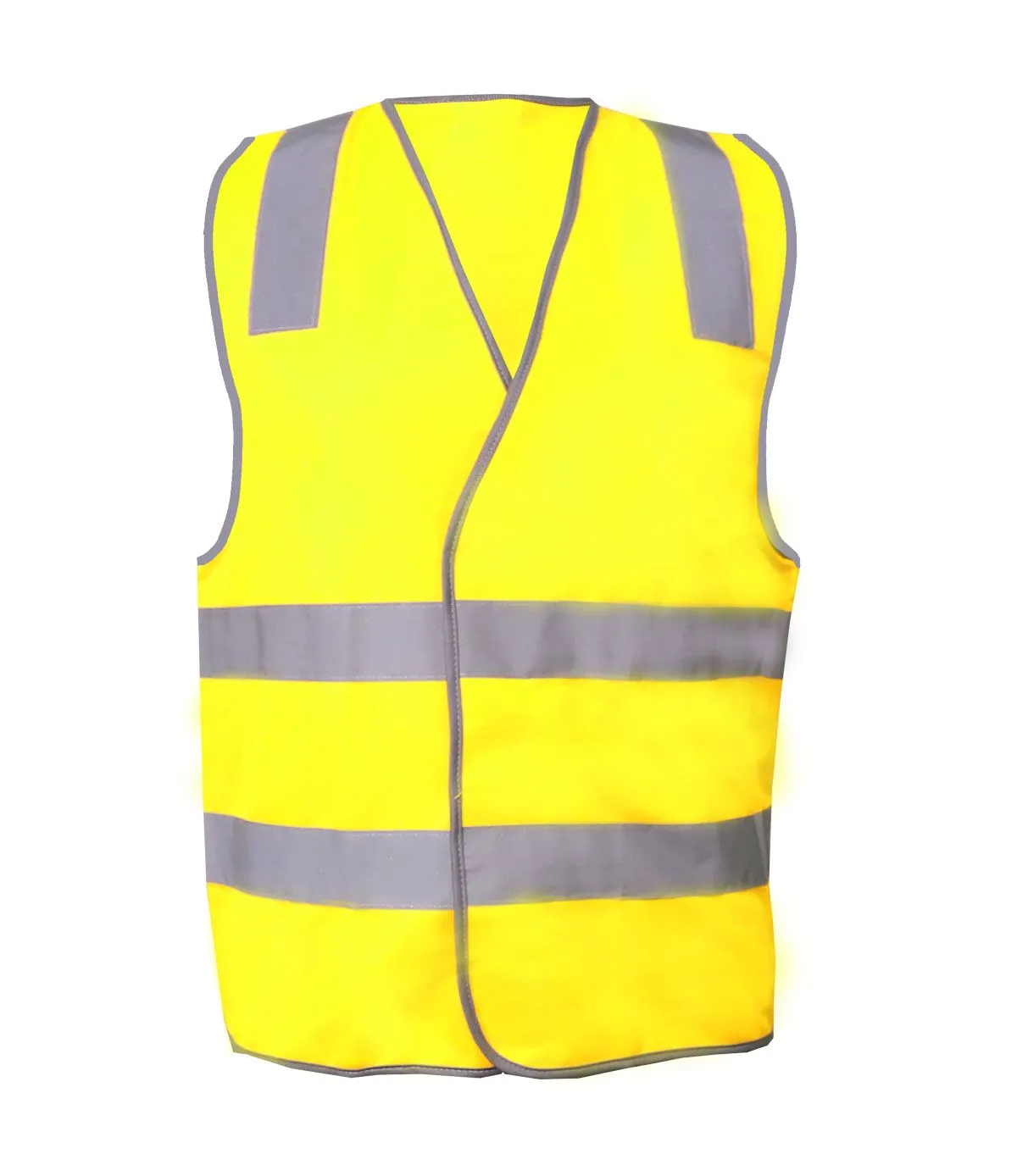 WV7001-yellow-front Workcraft Unisex Hi Vis Reflective Vest