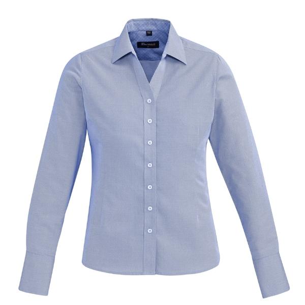 Womens Hudson Long Sleeve Shirt -blue wecompresscom Womens Hudson Long Sleeve Shirt