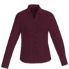 Womens Hudson Long Sleeve Shirt -wine Womens Hudson Long Sleeve Shirt