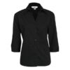Womens Metro 3_4 Sleeve Shirt-black wecompresscom Womens Metro 3/4 Sleeve Shirt