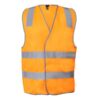 Workcraft Unisex Hi Vis Safety Reflective Vest Workcraft Unisex Hi Vis Reflective Vest