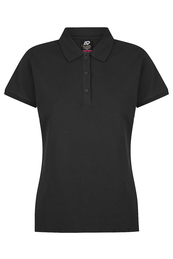 Aussie Pacific Claremont Ladies Polo Black Aussie Pacific Claremont Ladies Polo