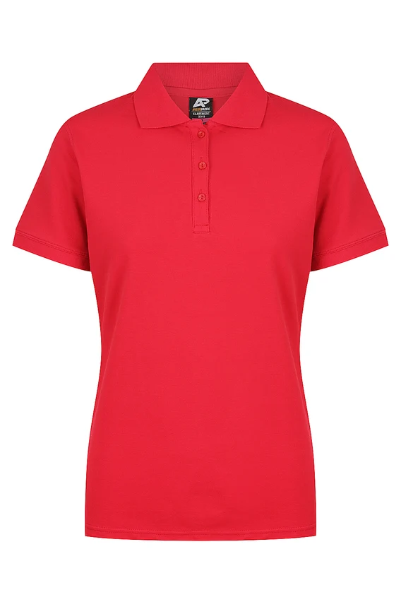Aussie Pacific Claremont Ladies Polo Red Aussie Pacific Claremont Ladies Polo