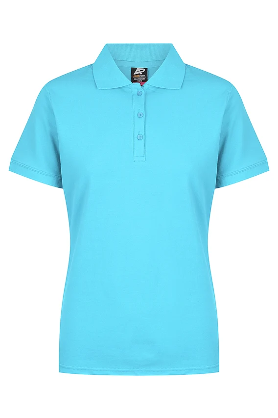 Aussie Pacific Claremont Ladies Polo Cyan Aussie Pacific Claremont Ladies Polo