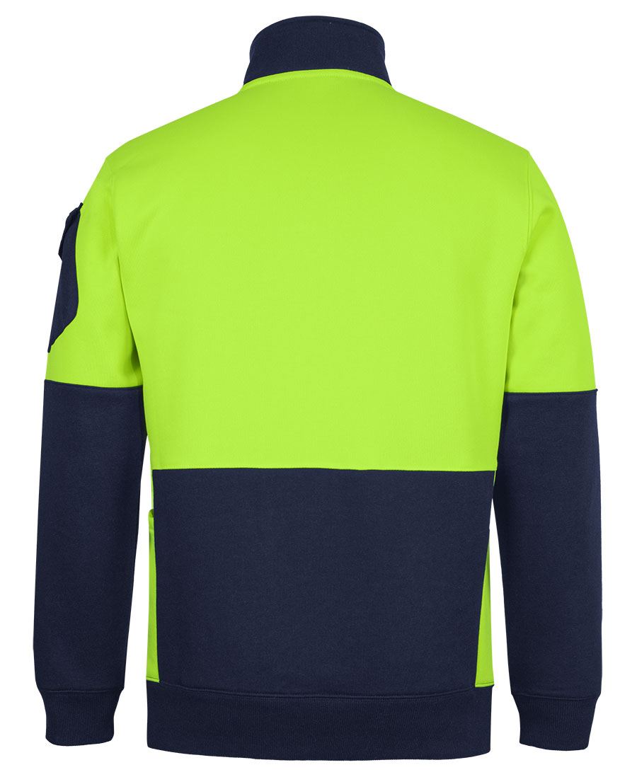 JB's 350g Hi Vis 1/2 ZIp Trade Fleece