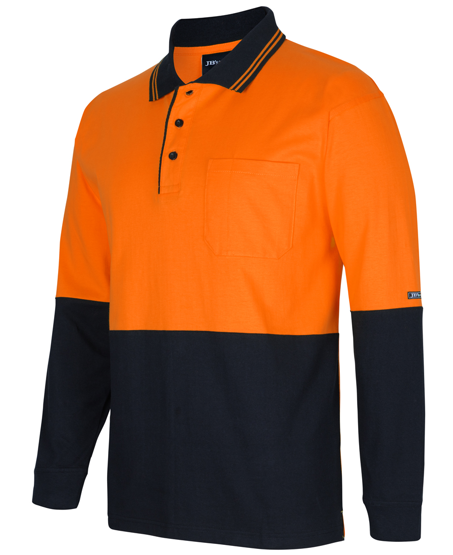 6CPHL_OB_02_638400611044763718 JB's Hi Vis L/S Cotton Polo