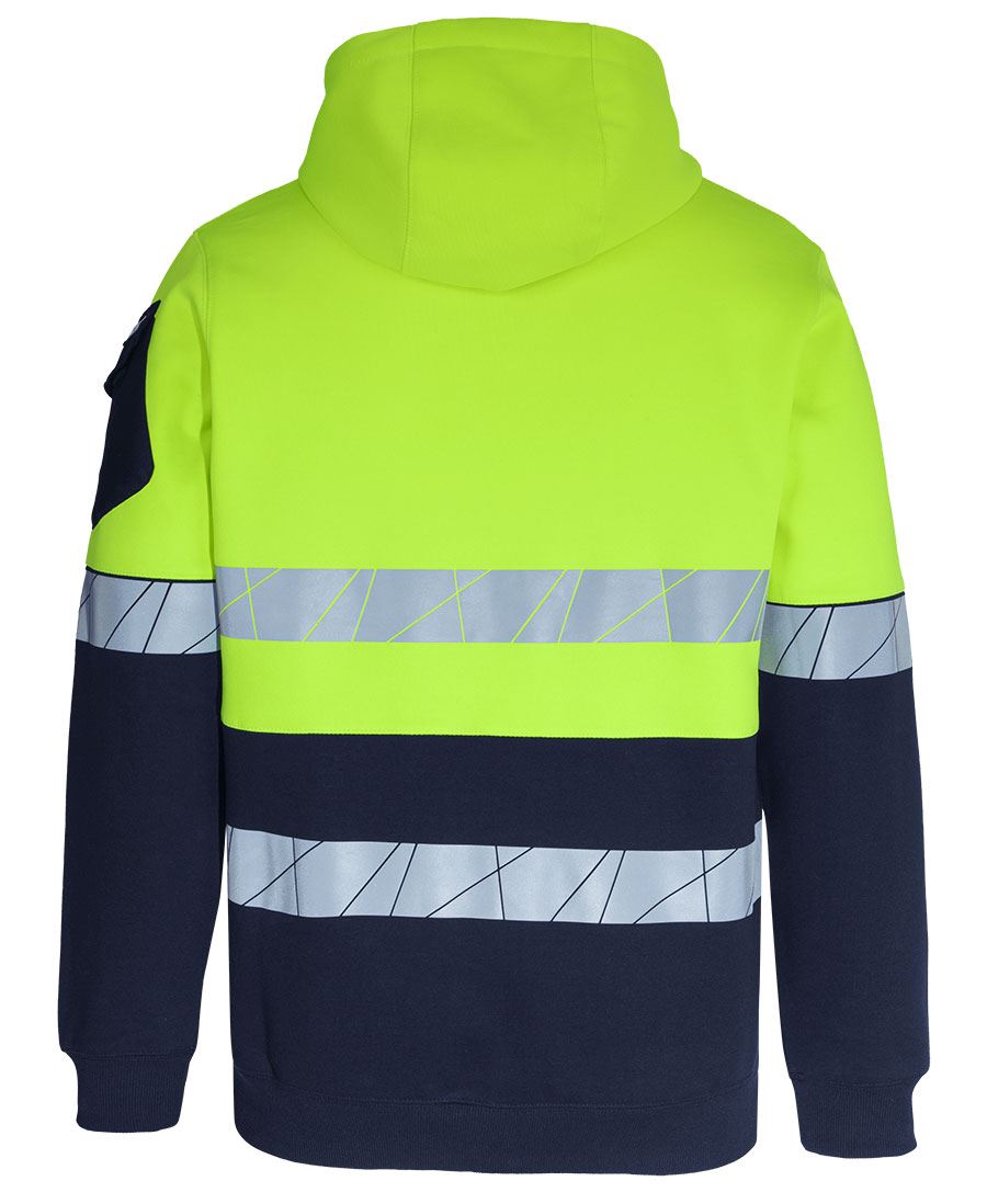 6DPFZ_EN_03_639041775334545784 JB's 450g Hi Vis Full Zip Hoodie with Fragmented Tape