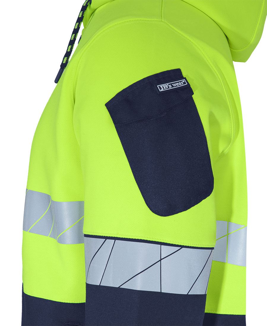 6DPFZ_EN_05_639041775472716019 JB's 450g Hi Vis Full Zip Hoodie with Fragmented Tape