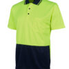 6HJNC_LIMENAVY_02_636022008854496878 JB's Hi Vis Jacquard Non Cuff Polo